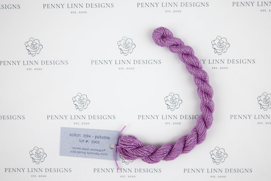Silk & Ivory Stardust 694 Petunia - Penny Linn Designs - Brown Paper Packages