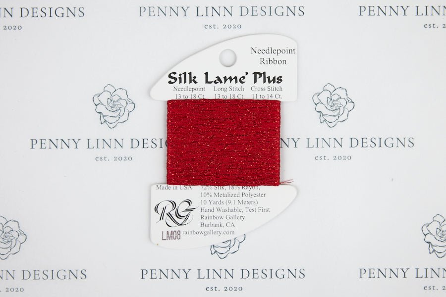 Silk Lamé Plus LM08 Red - Penny Linn Designs - Rainbow Gallery