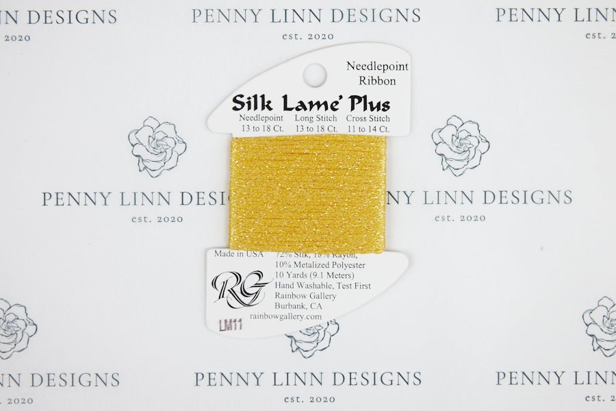 Silk Lamé Plus LM11 Yellow - Penny Linn Designs - Rainbow Gallery