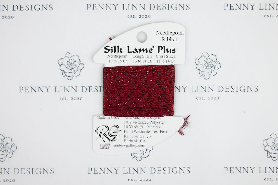 Silk Lamé Plus LM27 Garnet - Penny Linn Designs - Rainbow Gallery
