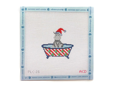 Tub Friends: Christmas Hippo - Penny Linn Designs - AC Designs