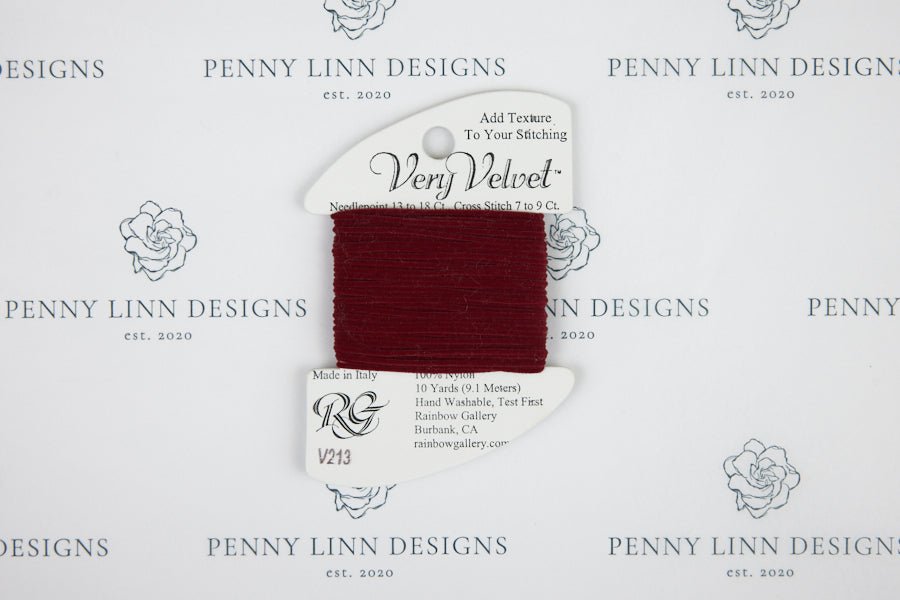 Very Velvet V213 Burgundy - Penny Linn Designs - Rainbow Gallery