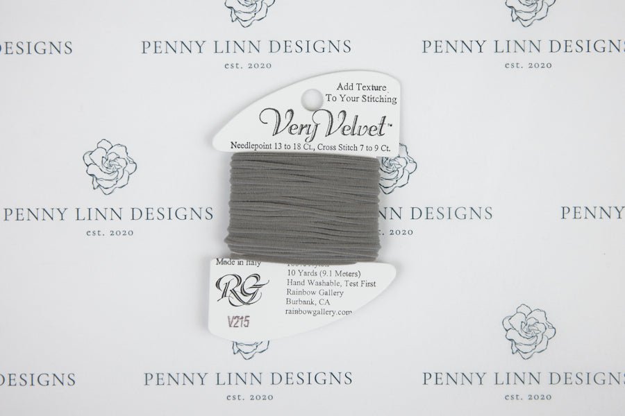 Very Velvet V215 Lite Gray - Penny Linn Designs - Rainbow Gallery