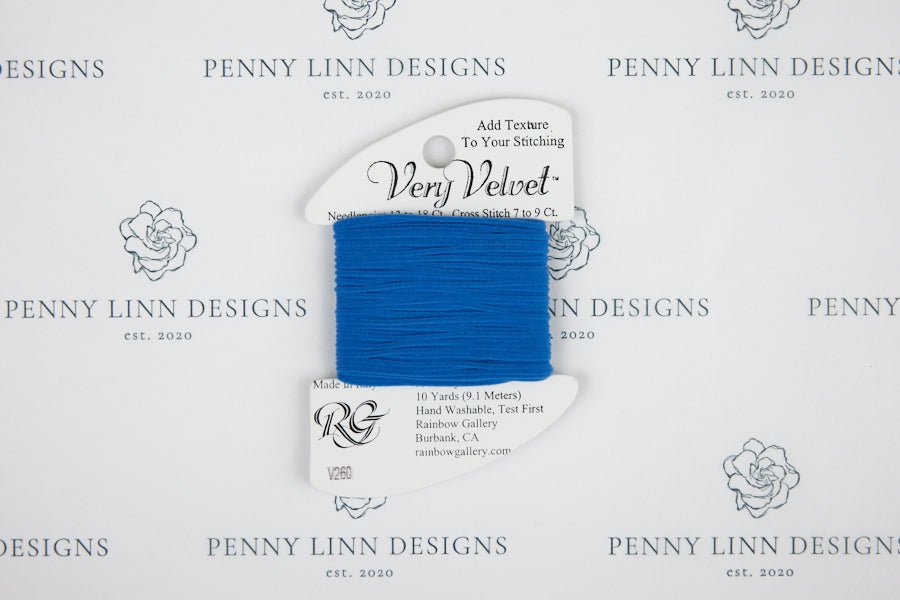 Very Velvet V260 Blue - Penny Linn Designs - Rainbow Gallery