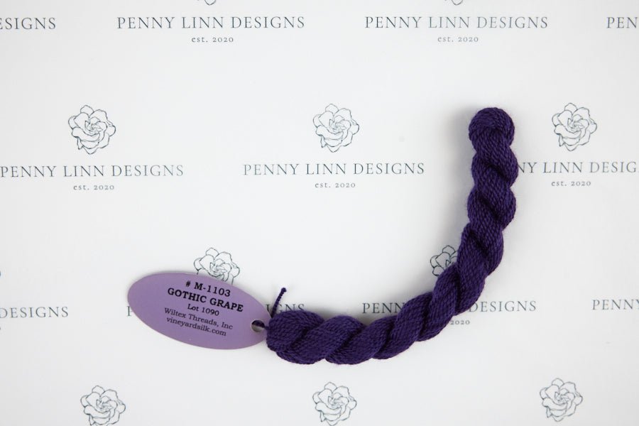 Vineyard Merino M-1103 GOTHIC GRAPE - Penny Linn Designs - Wiltex Threads