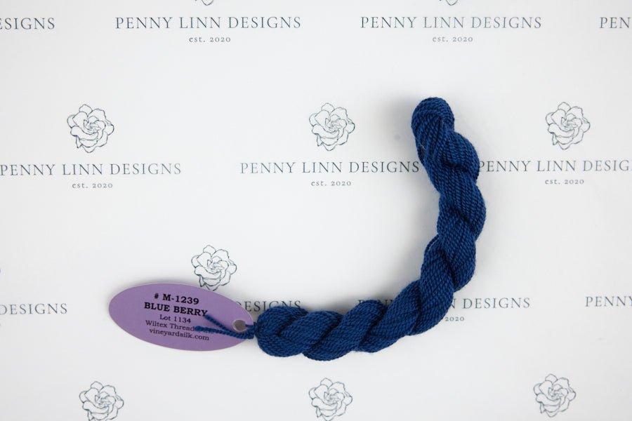 Vineyard Merino M-1239 BLUEBERRY - Penny Linn Designs - Wiltex Threads