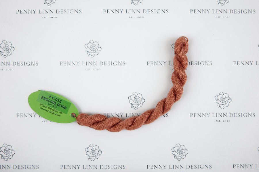 Vineyard Silk C-016 ENGLISH ROSE - Penny Linn Designs - Wiltex Threads