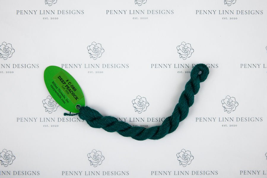 Vineyard Silk C-080 DEEP PEACOCK - Penny Linn Designs - Wiltex Threads