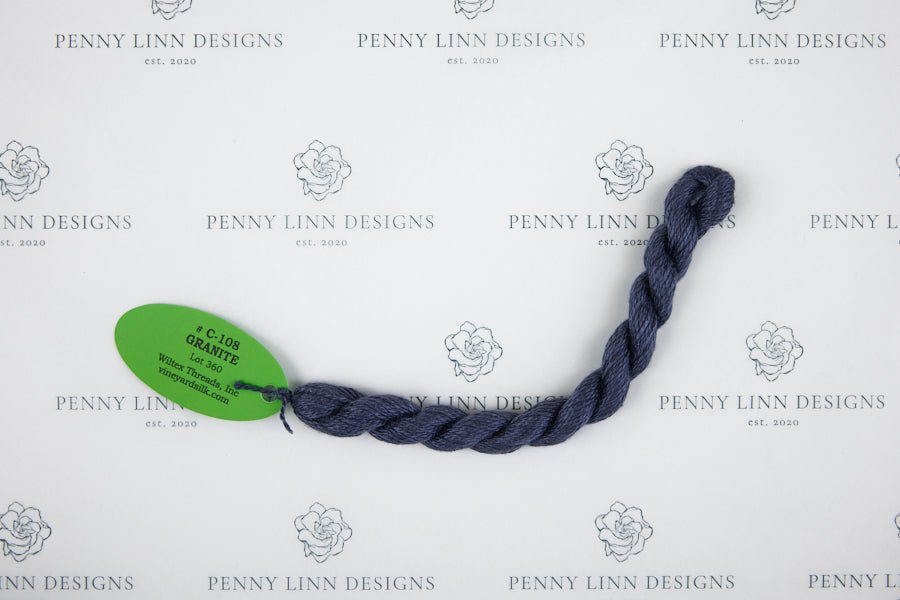 Vineyard Silk C-108 GRANITE - Penny Linn Designs - Wiltex Threads