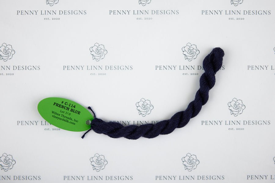 Vineyard Silk C-114 FRENCH BLUE - Penny Linn Designs - Wiltex Threads