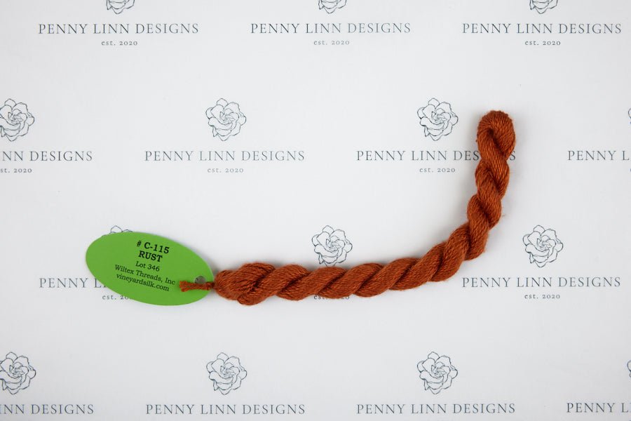 Vineyard Silk C-115 RUST - Penny Linn Designs - Wiltex Threads