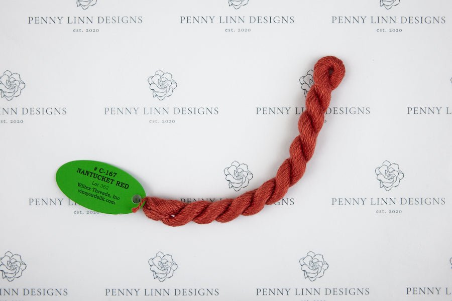 Vineyard Silk C-167 NANTUCKET RED - Penny Linn Designs - Wiltex Threads