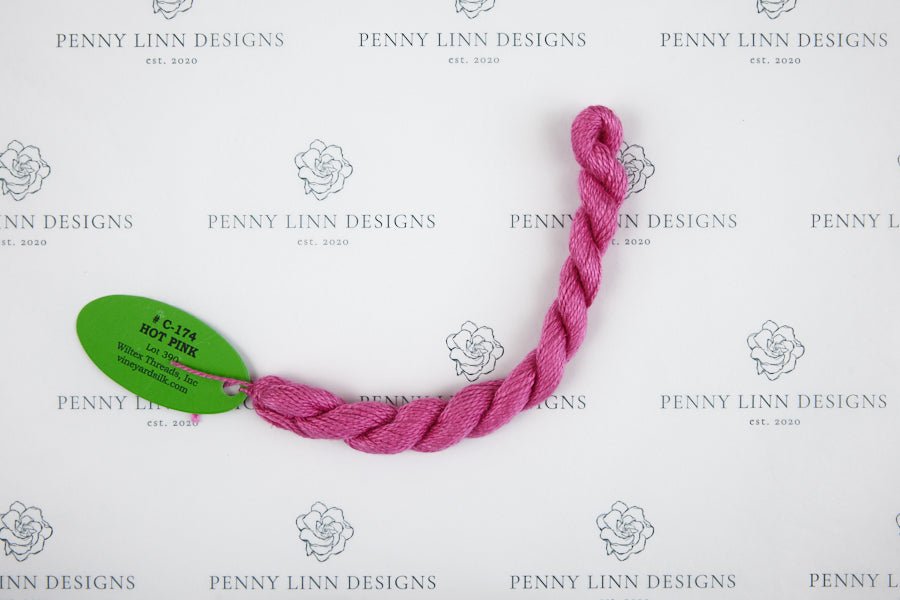 Vineyard Silk C-174 HOT PINK - Penny Linn Designs - Wiltex Threads