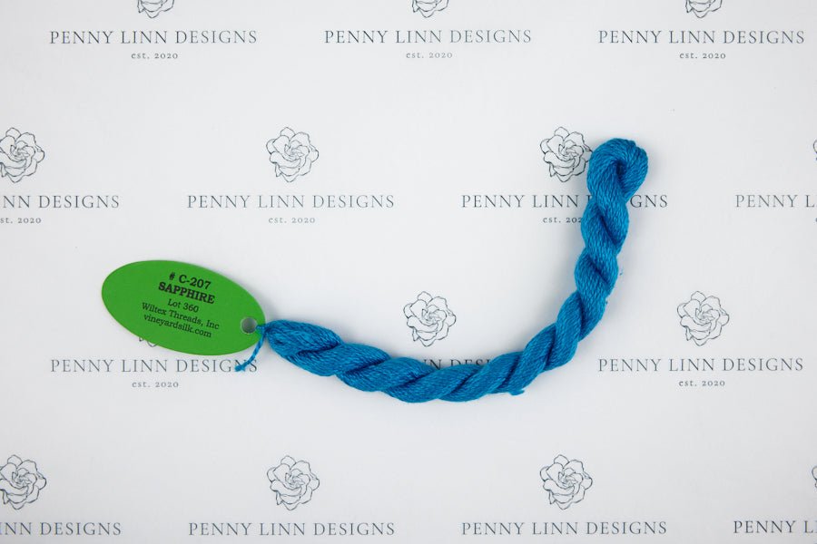 Vineyard Silk C-207 SAPPHIRE - Penny Linn Designs - Wiltex Threads