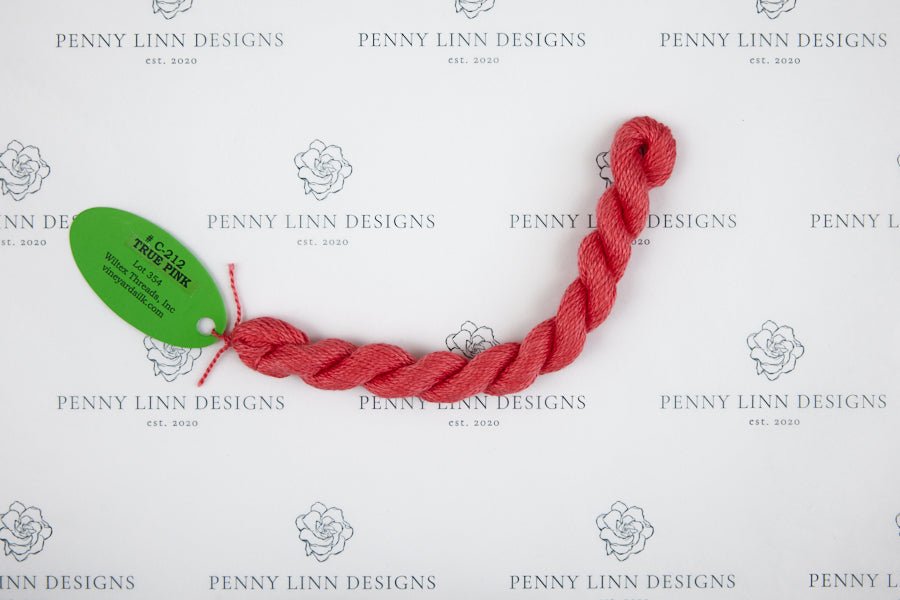 Vineyard Silk C-212 TRUE PINK - Penny Linn Designs - Wiltex Threads