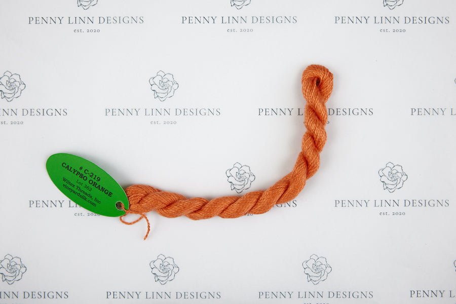 Vineyard Silk C-219 CALYPSO ORANGE - Penny Linn Designs - Wiltex Threads