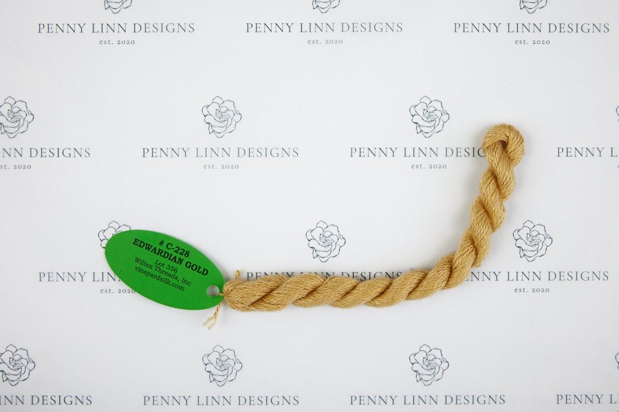 Vineyard Silk C-228 EDWARDIAN GOLD - Penny Linn Designs - Wiltex Threads