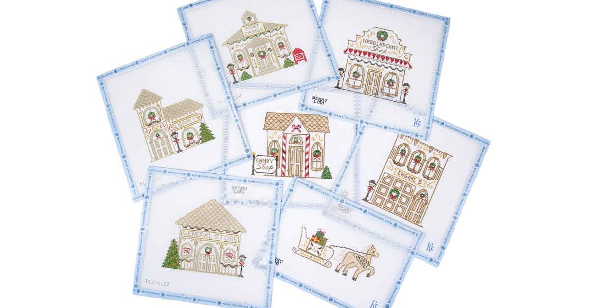 Vintage Winter Village Series: Candy Shop - Penny Linn Designs - Kyra Cotter Designs